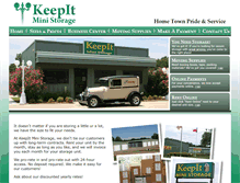Tablet Screenshot of keepitministorage.com